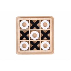 Tic Tac Toe Game Strategic Logic Wooden