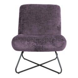 Slipper chair FARICA bordeaux