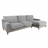 Corner sofa BASIL RC, grey