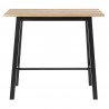 Bar table CHARA 117x58xH105cm, oak black