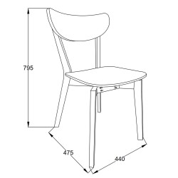 Chair ROXBY white