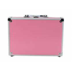 Beauty Set in a Suitcase Eyeshadow Brushes Nail Polish Pink