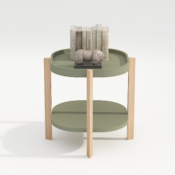 Side table NORAH 40x40xH60cm, green