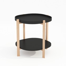 Side table NORAH 50x50xH55cm, black