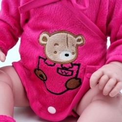 WOOPIE Baby doll in Teddy Bear Clothes 46 cm
