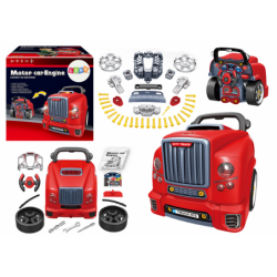 Truck Engine Disassembly DIY Kit Red Workshop