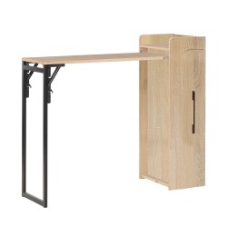 Bar table HEDVIG foldable 122x44,5xH108cm, ash black