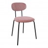 Chair KATO 42x48xH79cm, mauve pink corduroy