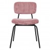 Chair KEIU 46x51xH76cm, vintage pink corduroy