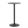 Bar table IBIZA D60xH105cm, black ash