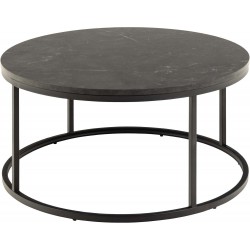 Coffee table SPIRO D80xH40cm, black