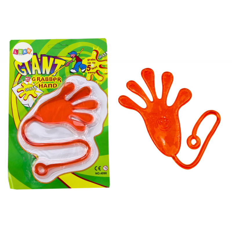 Sticky Hand Elastic Slime Orange