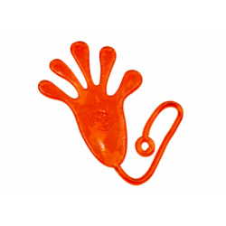 Sticky Hand Elastic Slime Orange