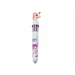 Multicolor Unicorn Automatic Pen 10 White