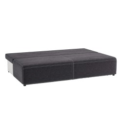 Sofa bed MUNICH with storage box, dark grey