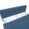 Sofa bed MUNICH with storage box, dark blue