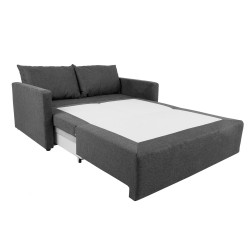 Sofa bed COLOGNE with storage box, dark grey