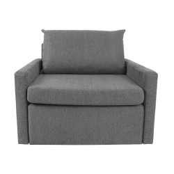 Armchair bed COLOGNE light grey