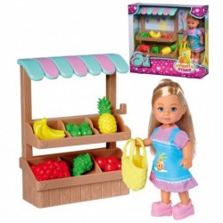 SIMBA Evi Doll at the Food Market Fruit Vegetables
