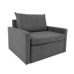 Armchair bed COLOGNE light grey