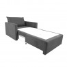 Armchair bed COLOGNE light grey