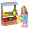 SIMBA Evi Doll at the Food Market Fruit Vegetables
