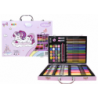 Art Set in a Suitcase with a Unicorn Pink 128 EL