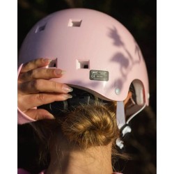 Helmet NKX Brain Saver Pink glitter