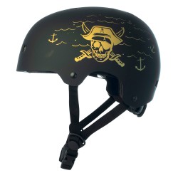 Helmet NKX Brain Saver Black/Gold Pirate