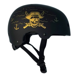 Helmet NKX Brain Saver Black/Gold Pirate