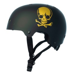 Helmet NKX Brain Saver Black/Gold Skull