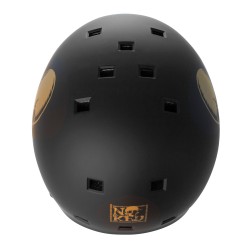 Helmet NKX Brain Saver Black/Gold Skull