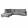 Corner sofa HEIVI LC, grey velvet