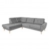 Corner sofa HEIVI LC, grey velvet