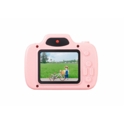 Camera For Kids Photos Recording Games Memory Card 64GB Pink