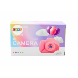 Camera For Kids Photos Recording Games Memory Card 64GB Pink