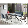 Dining table EDDY-2 160 220x90xH76cm, grey