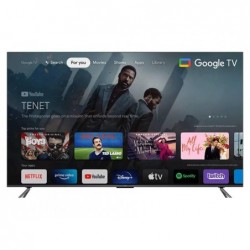 TV Set TCL 50" 4K/Smart QLED Wireless LAN Bluetooth Google TV Black 50C643