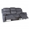 Recliner sofa GENTRY 3-seater, manual, grey