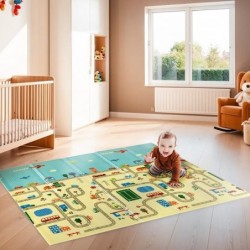 MD04 KIDS FOLDING MAT CITY 195x180CM NILS FUN