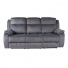 Recliner sofa GENTRY 3-seater, manual, grey