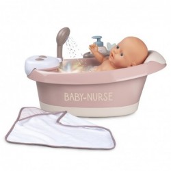 SMOBY Baby Nurse Ванночка с гидромассажем, душем и подсветкой