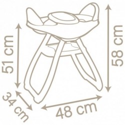 SMOBY beebiõe toitmistool kaksikutele