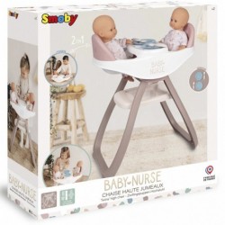 Кресло для кормления SMOBY Baby Nurse для кукол-близнецов