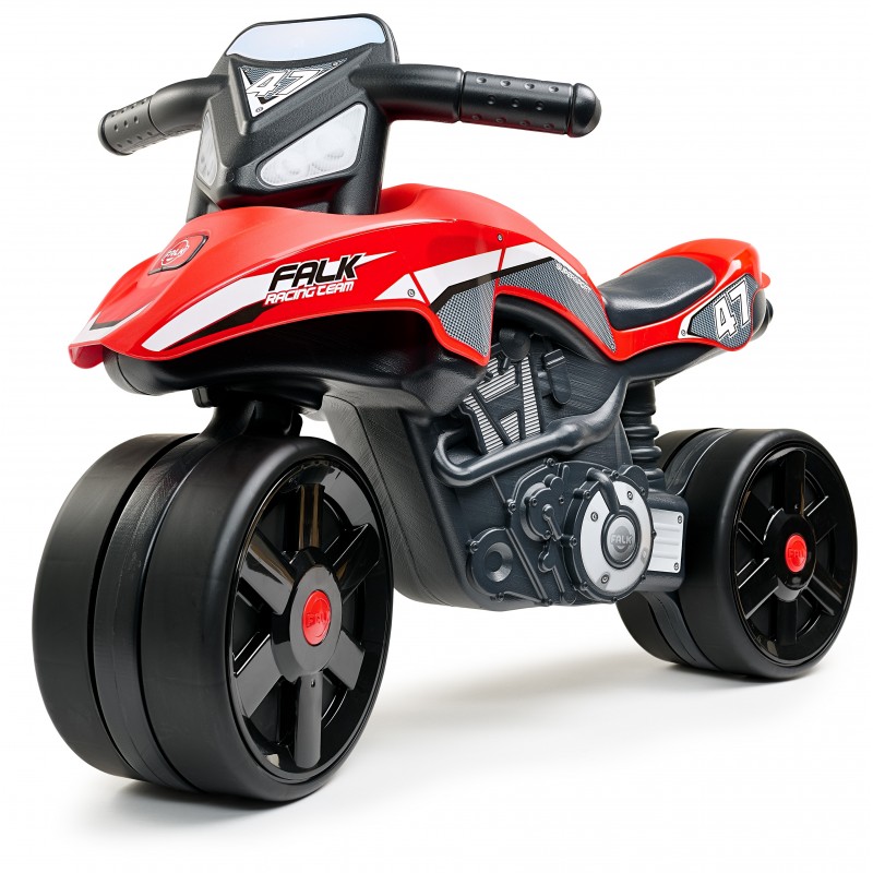 FALK Jeździk Racing Team Motorbike Red Wide Wheels from 1 year