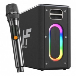 Bezvadu skaļrunis HiFuture  Speaker HiFuture Music Box Bluetooth + 2 microphones (black) 