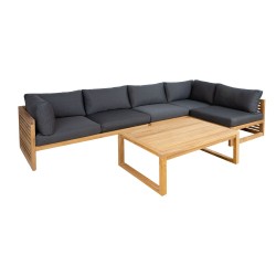 Set SERENITY corner sofa 2+2+1 and table