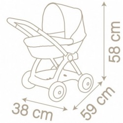 SMOBY Baby Nurse Stroller for Doll Gondola