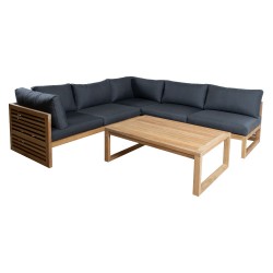 Set SERENITY corner sofa 2+2+1 and table