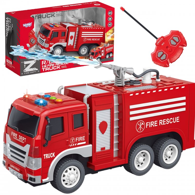 WOOPIE Remote Controlled RC Fire Truck Water Spray Function